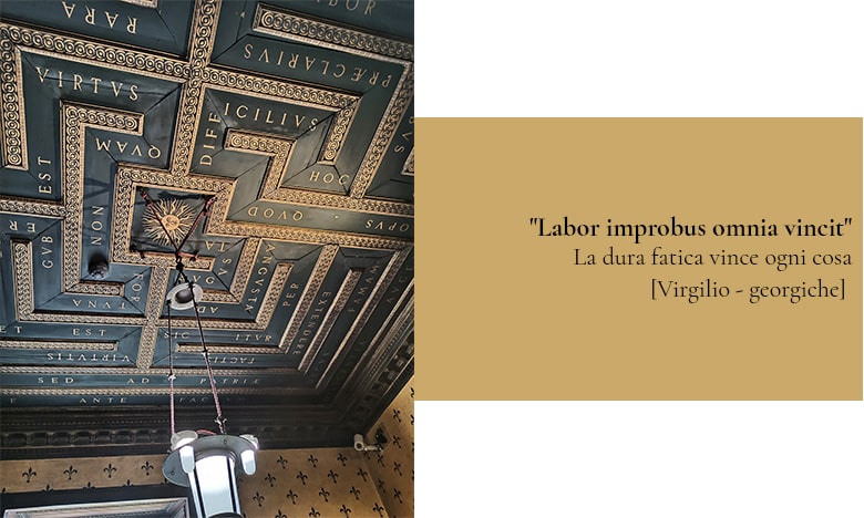 Casa museo Bagatti Valsecchi: soffitto sala Labirinto