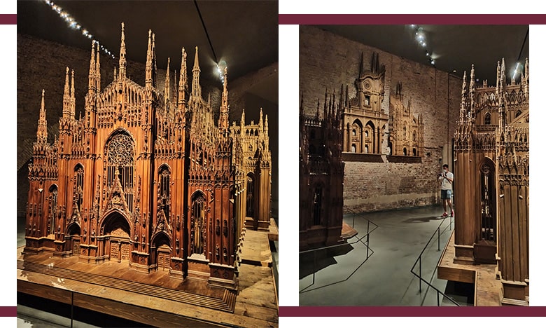 Modello architettonico Duomo di Milano