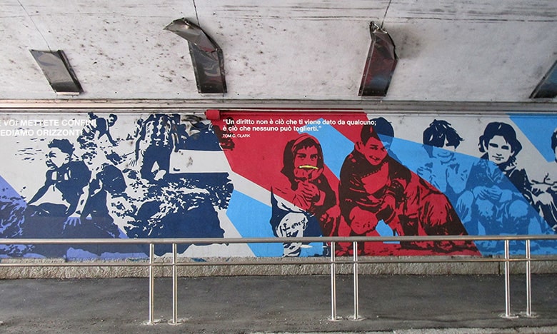 Ortica: murale sui diritti