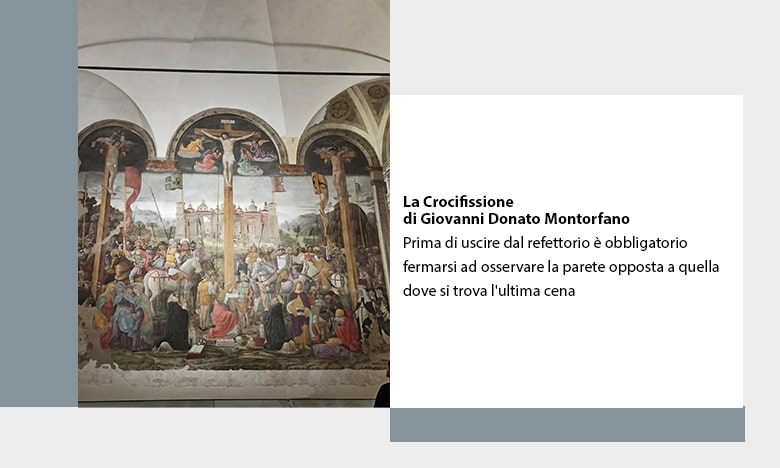 La Crocifissione di Giovanni Donato Montorfano presso il museo Cenacolo di Milano