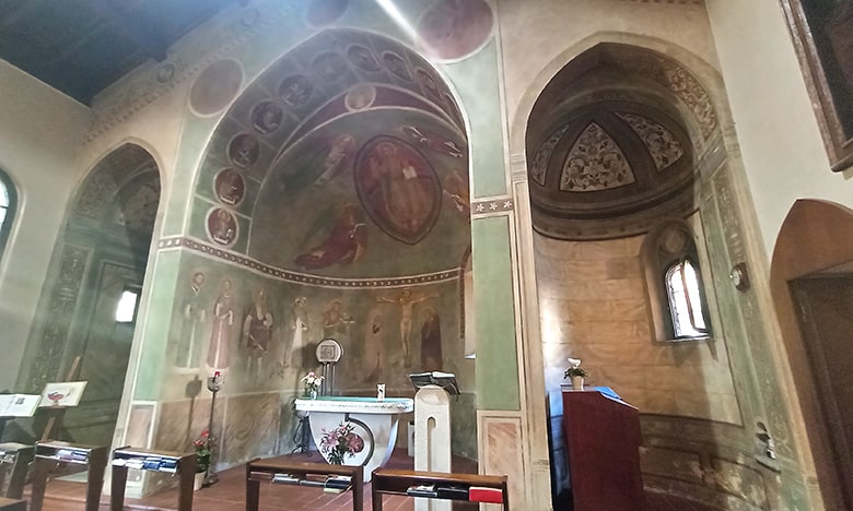 chiesa di San Siro alla Vepra affresci quattrocentischi dell'abside